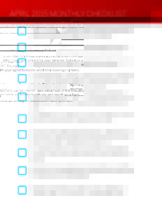 April Home Checklist by Texas Farm Bureau Insurance