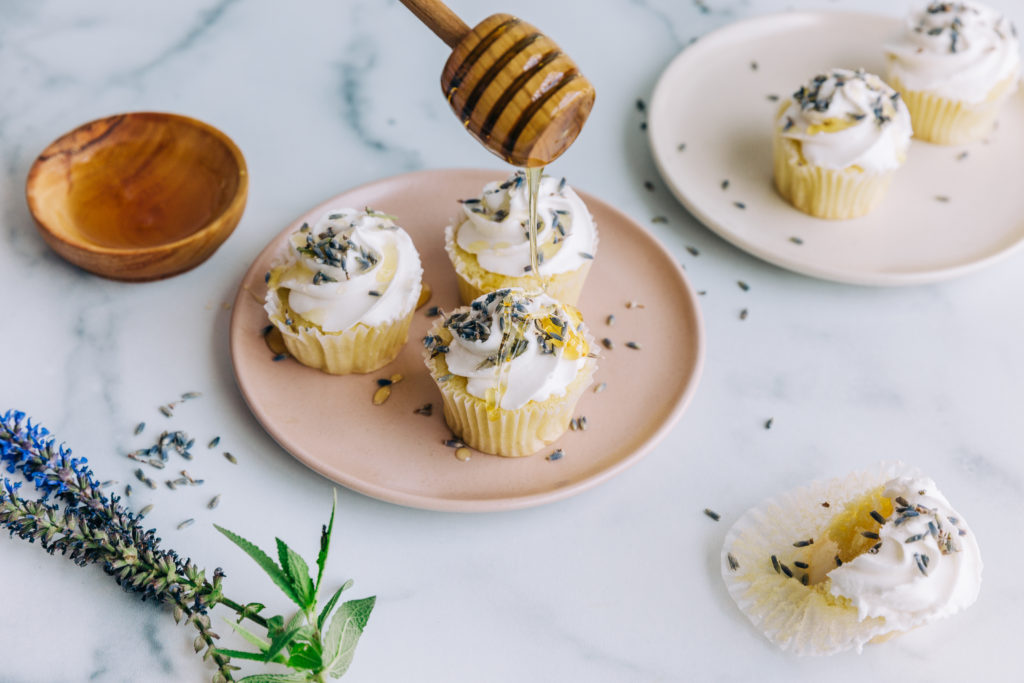 edible flower cupcake recipes