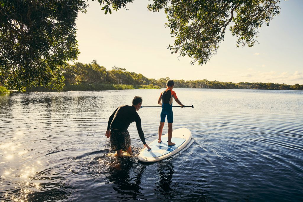 Water sports paddle boarding