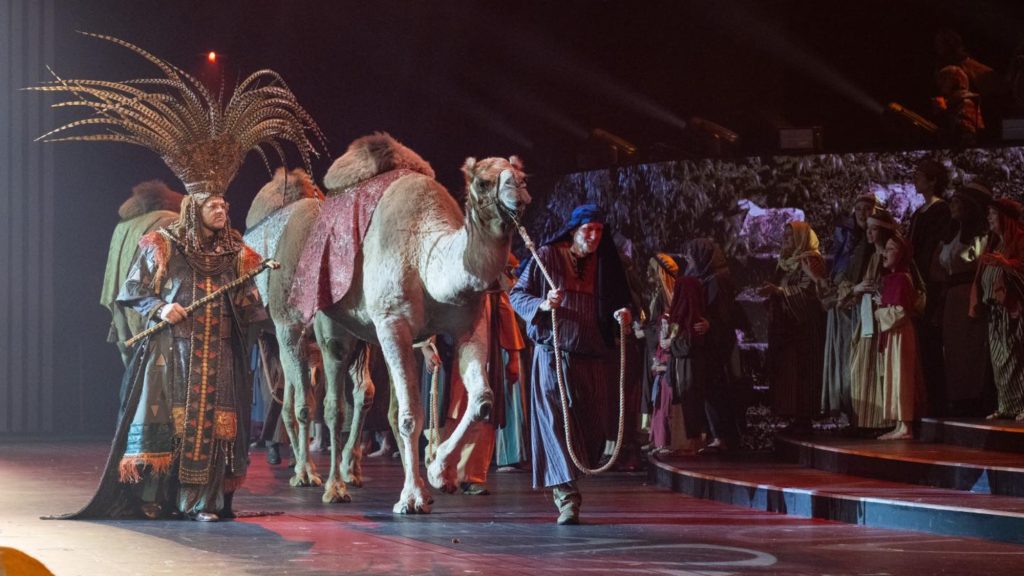 Live nativity scene.