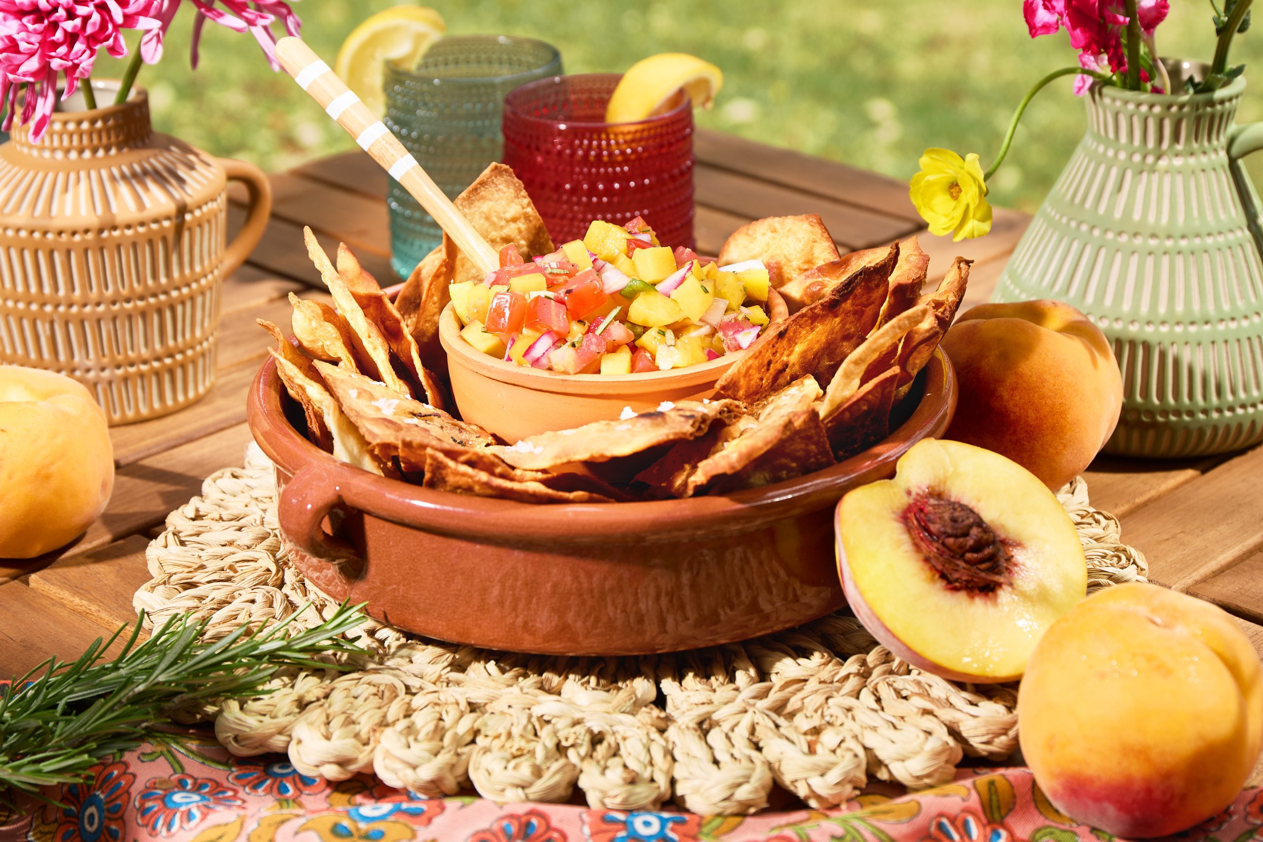Recipe: Summer Peach Salsa and Chips