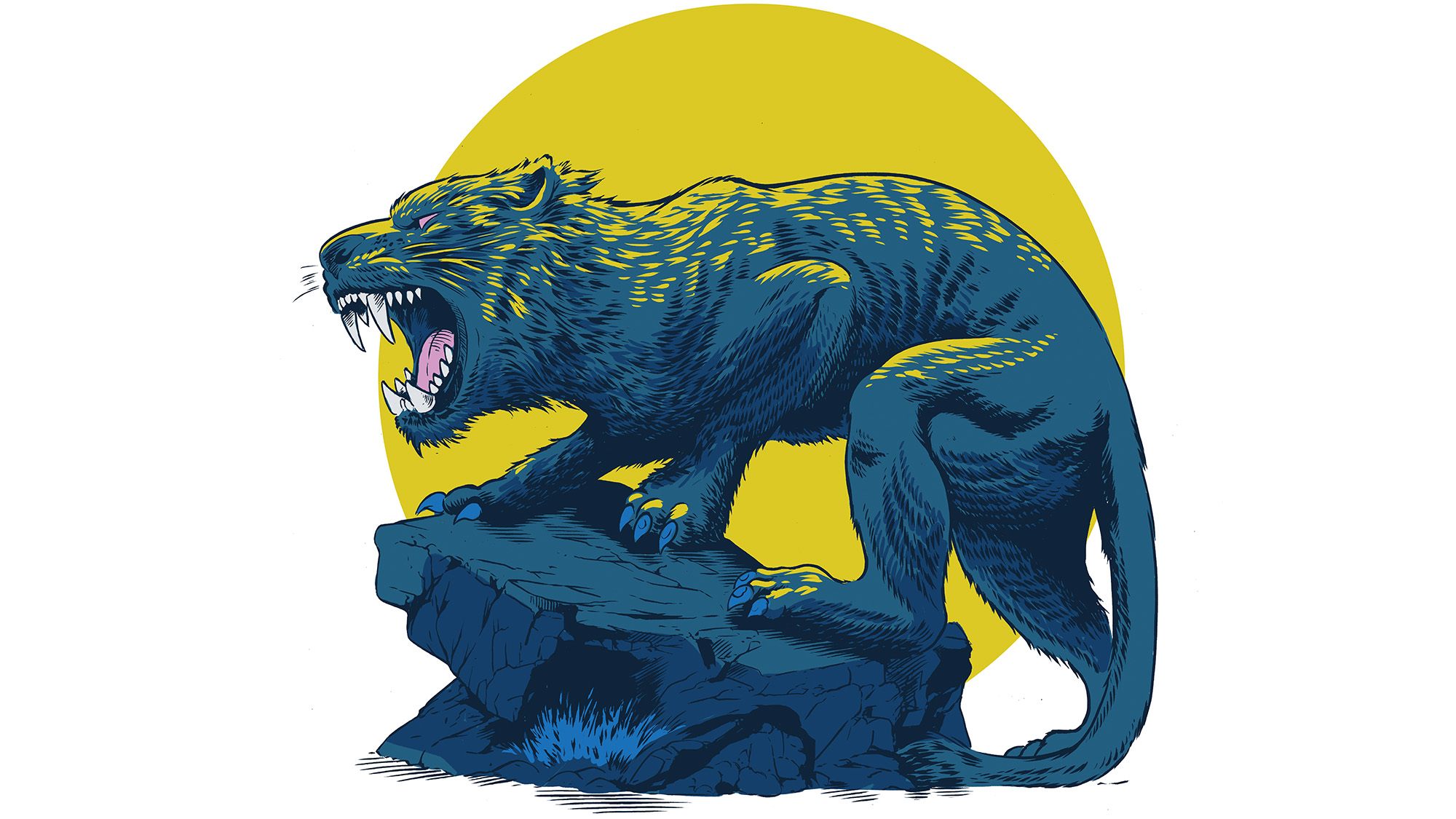 Illustration of a wampus cat.