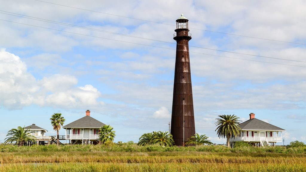 Bolivar Point lighthouse.