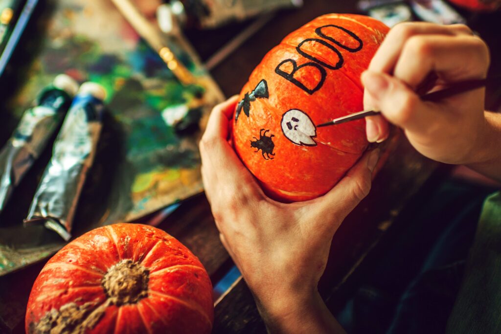 No-Carve Halloween Pumpkin Decorations