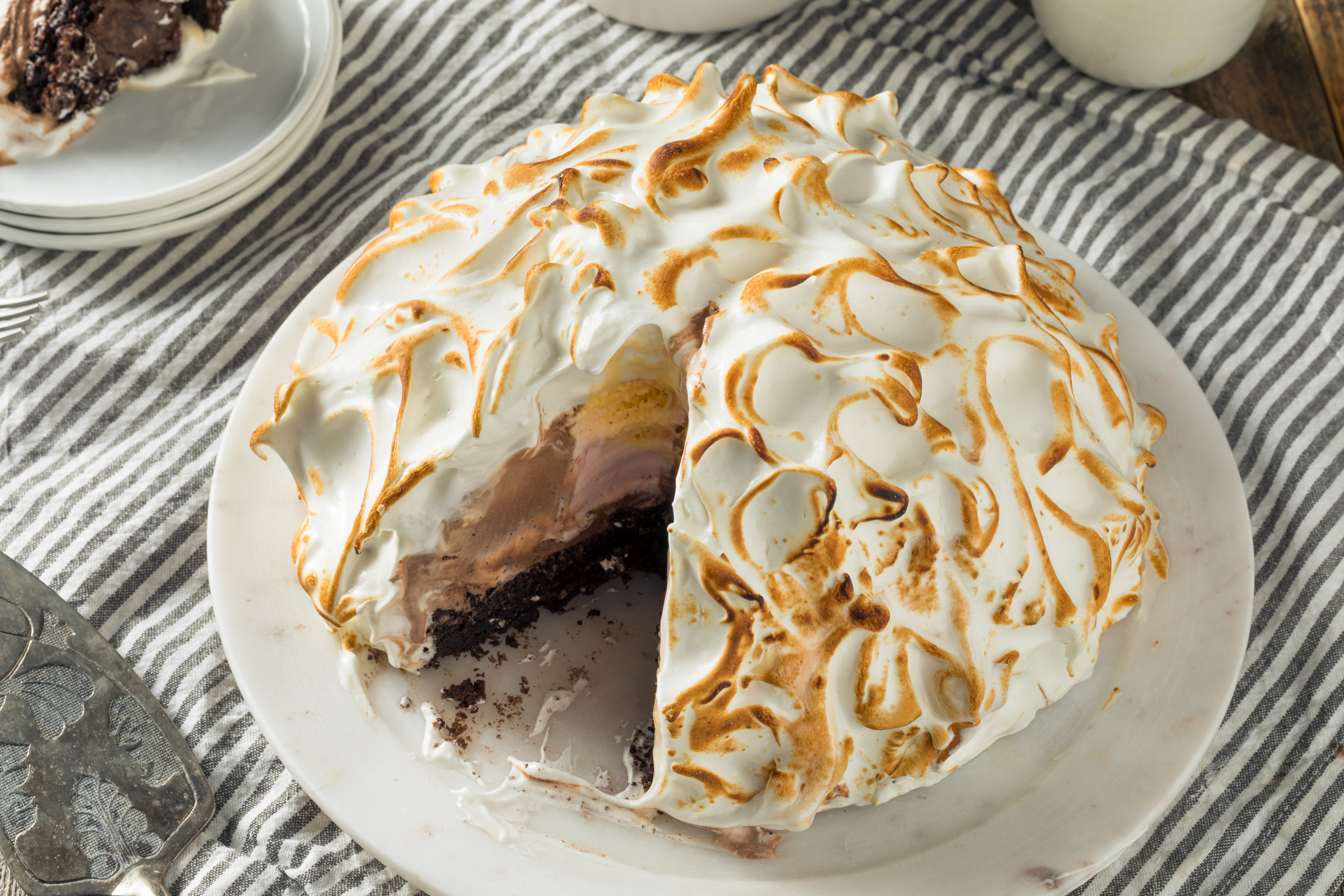 baked alaska mile-high pies in Texas
