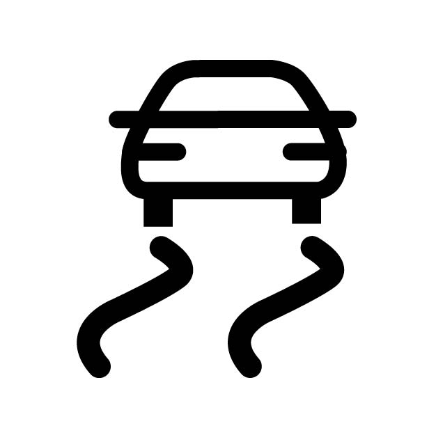 traction car warning sign