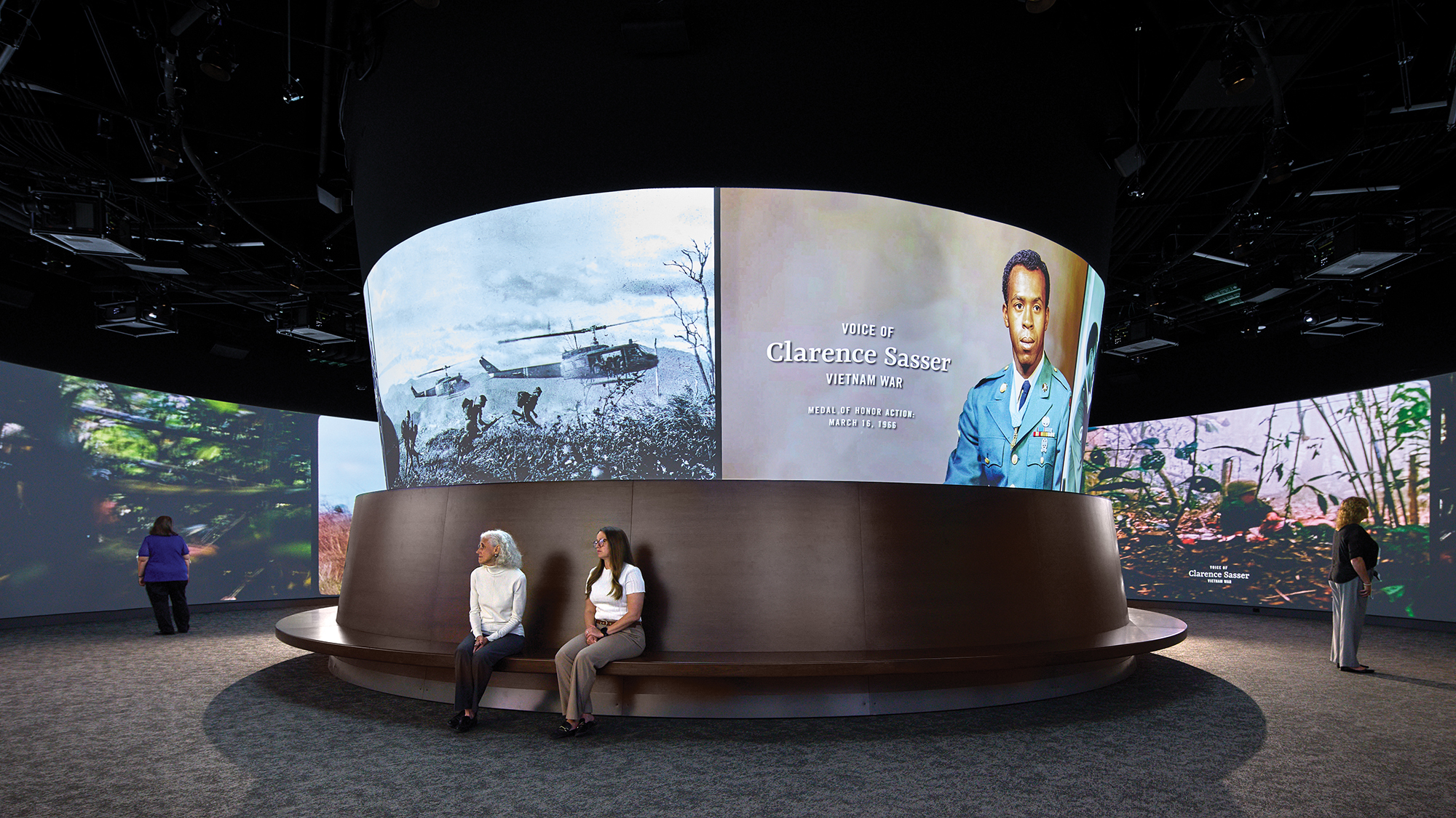 National Medal of Honor Museum introductory video room.