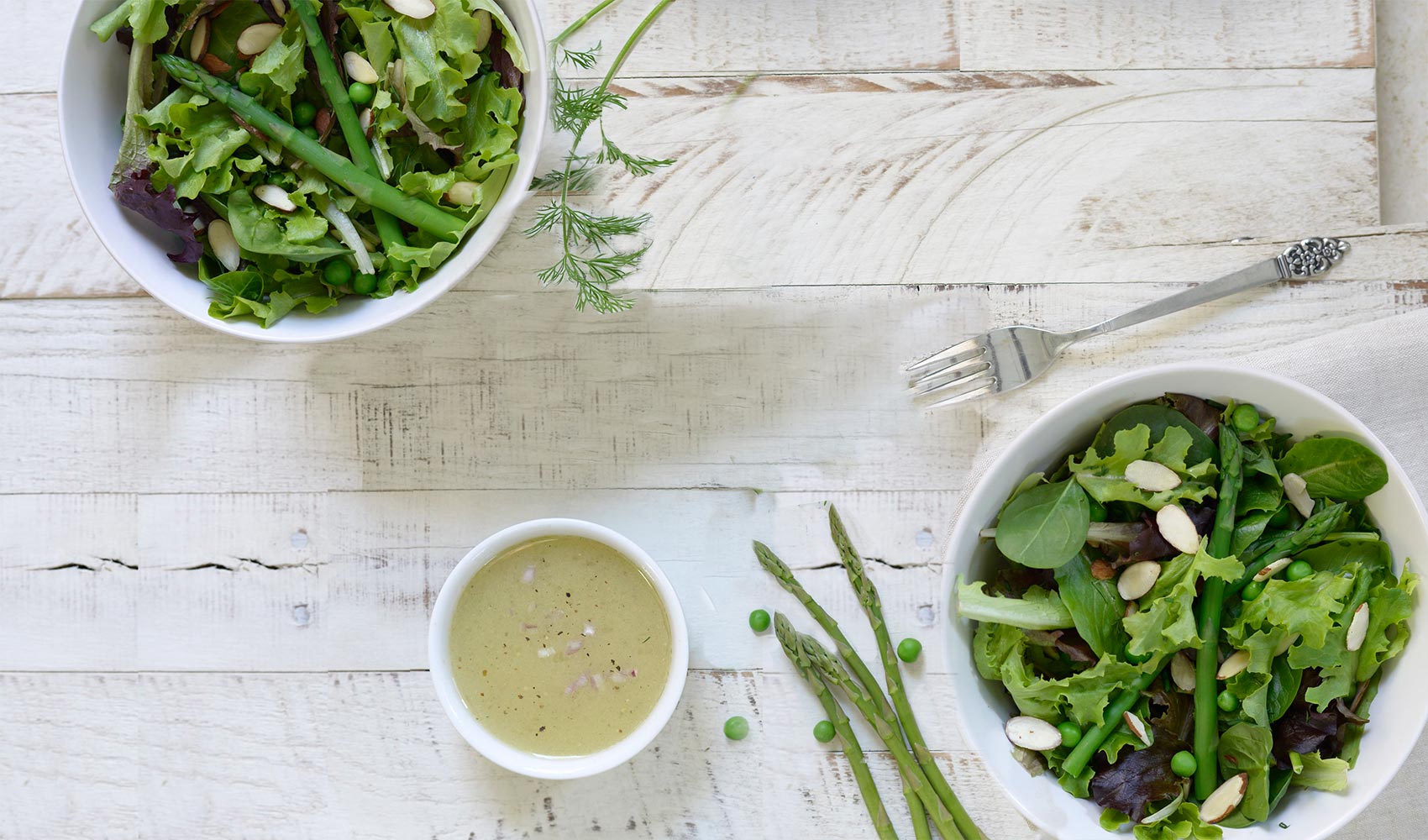 Spring Herb Salad With Lemon Vinaigrette