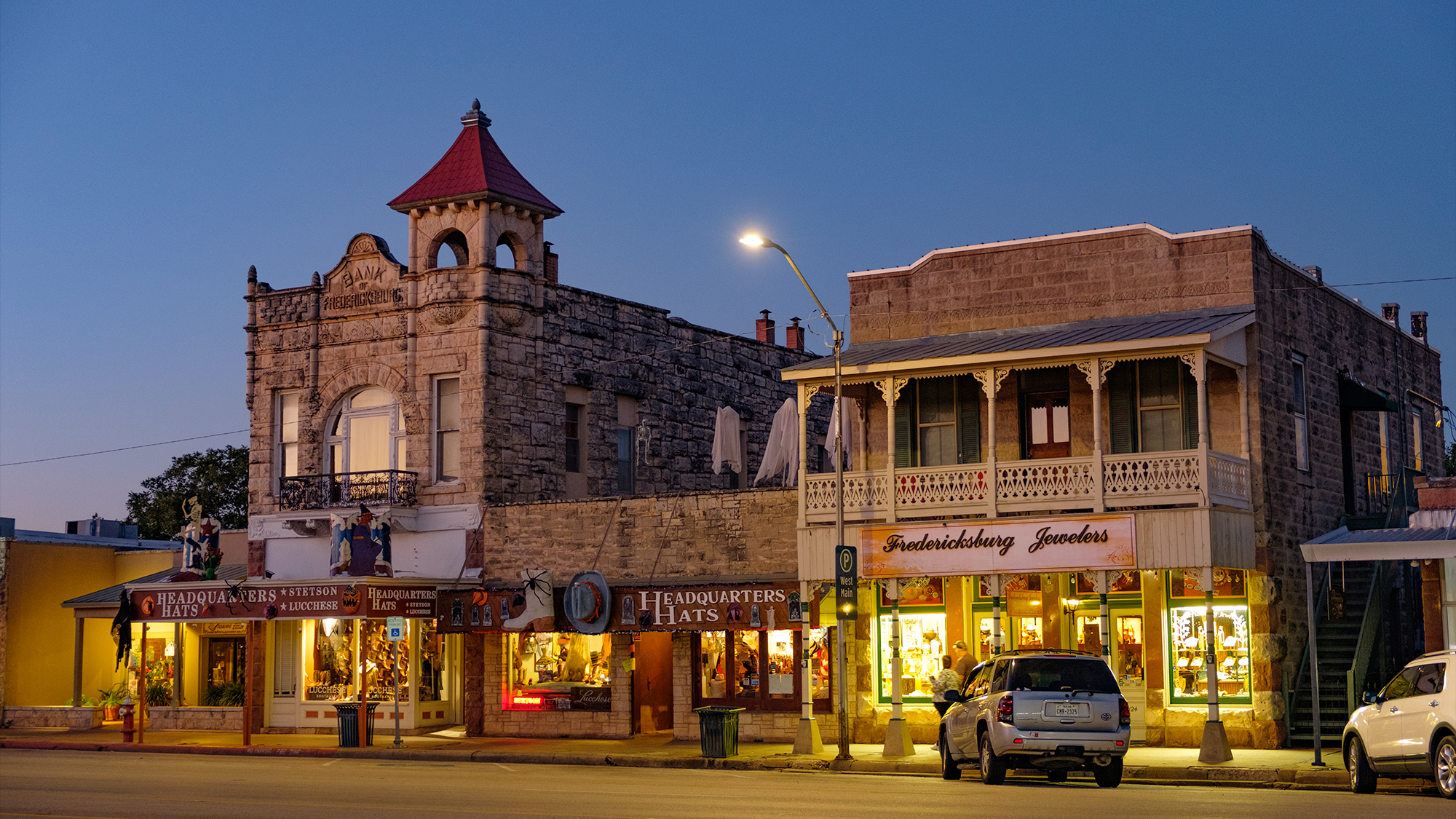 Shops in Fredericksburg.