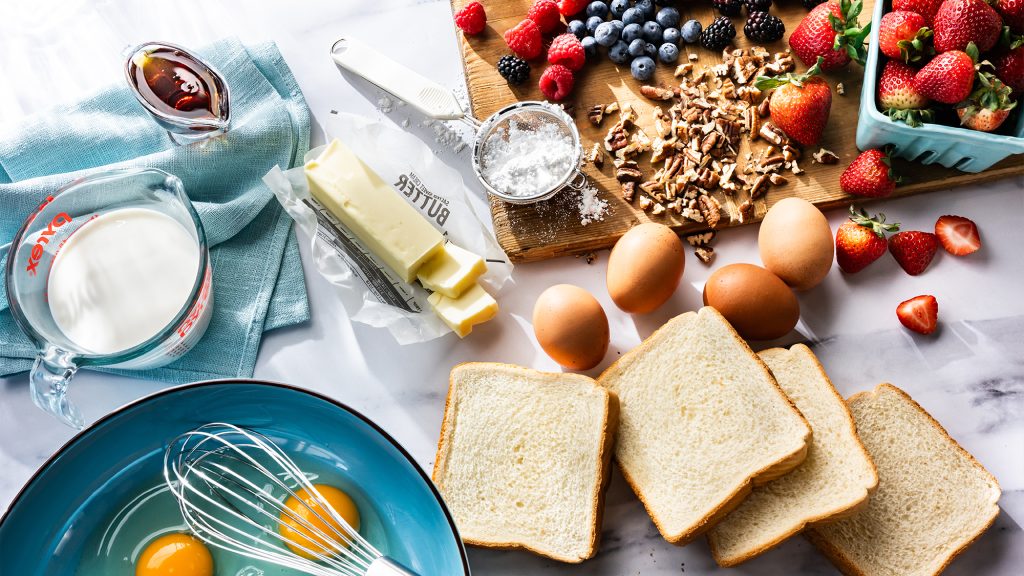 French toast ingredients.Photo by 