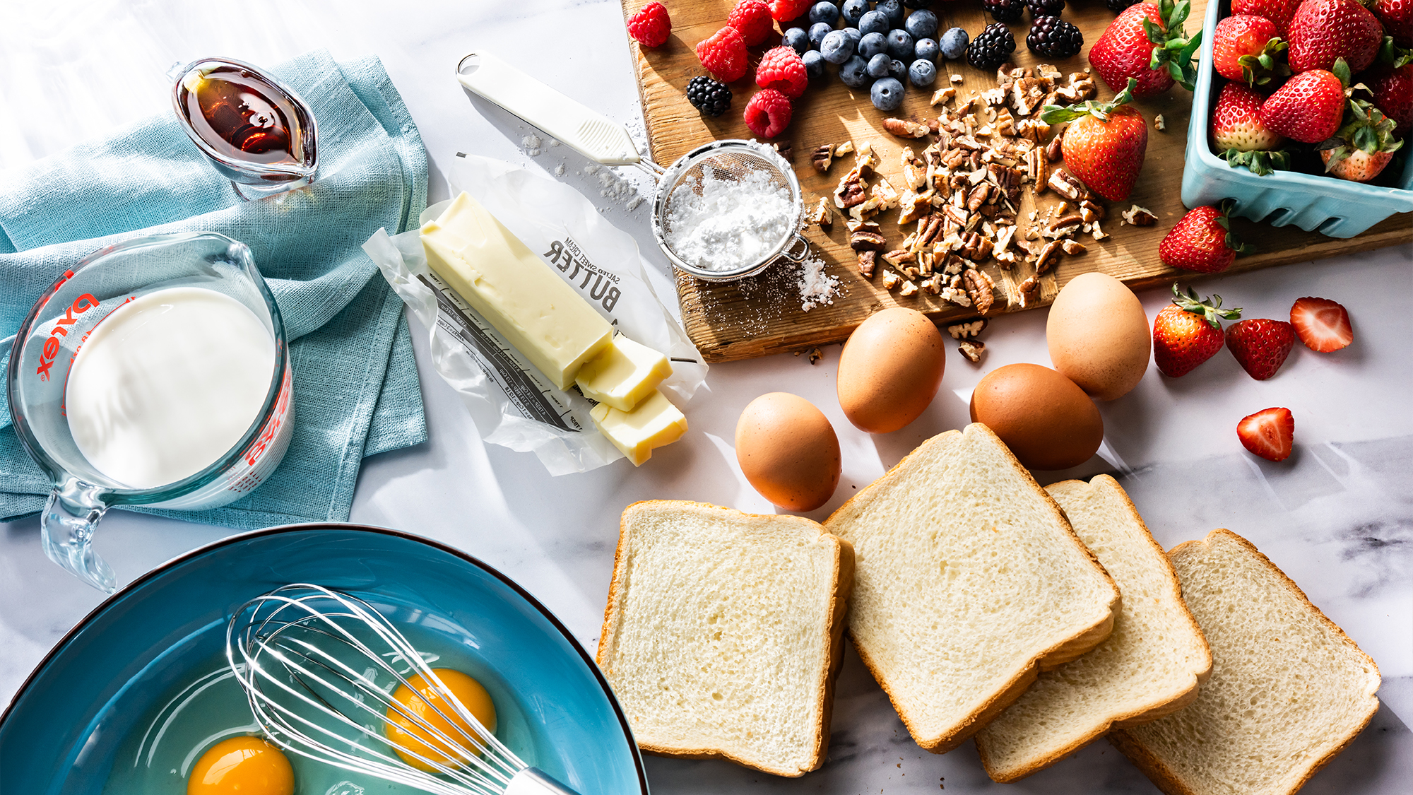 French toast ingredients.Photo by 