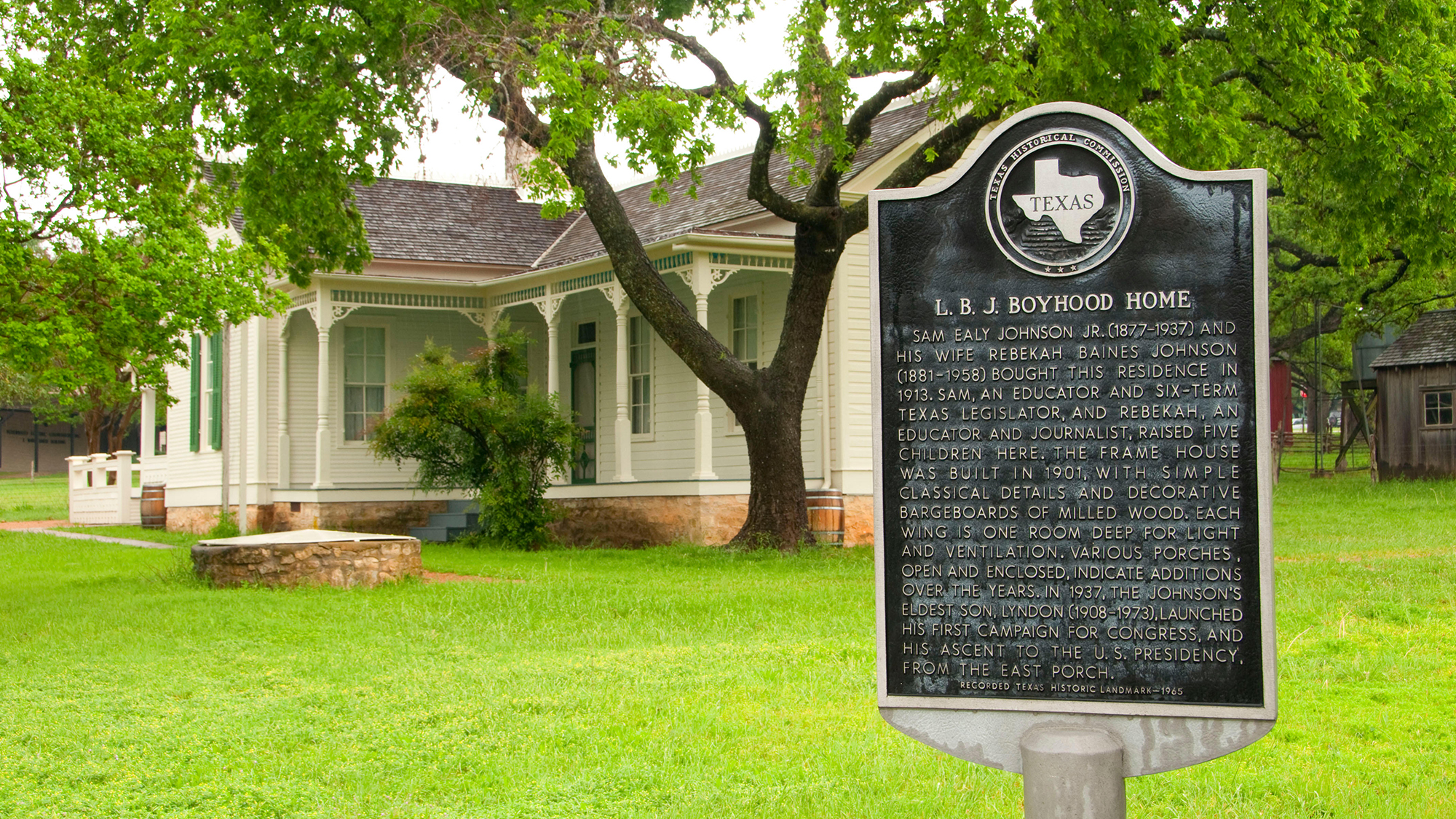 Lydon B. Johnson's boyhood home in Johnson City.