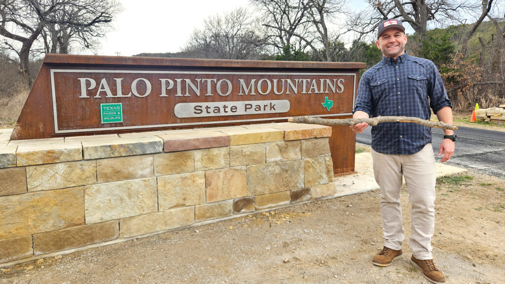 Chet Garner at Palo Pinto Mountains State Park.