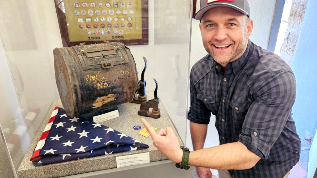 Chet Garner in Thurber museum.