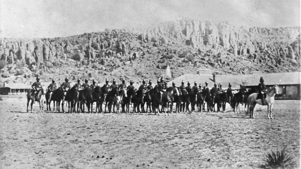 Old photo of Fort Davis.