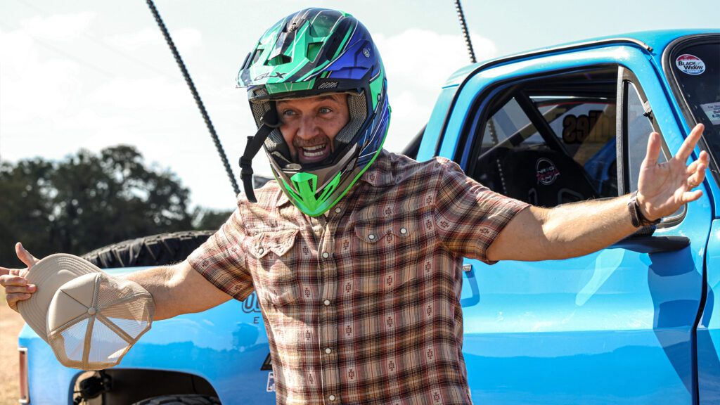 Chet Garner near an ATV.