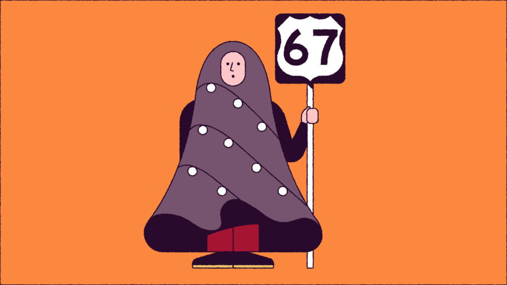 Marfa lights Halloween costume.