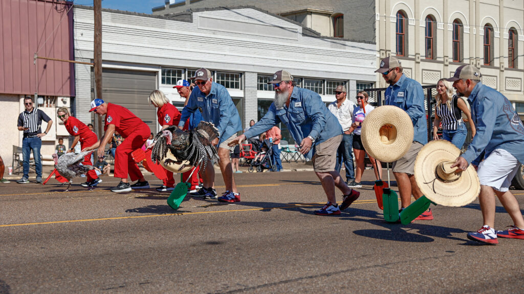 Cuero turkey race.