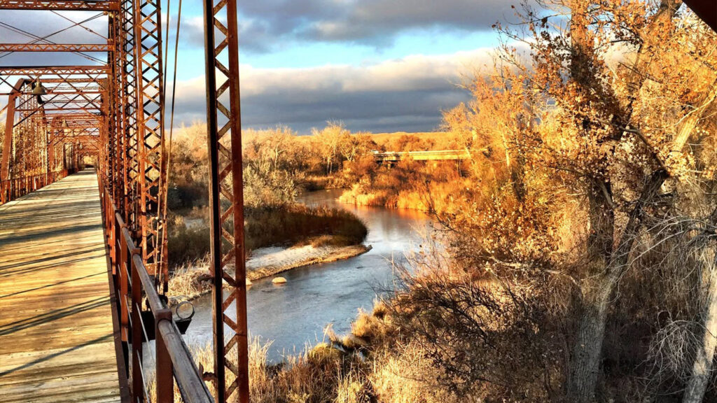 River and bridge in Canadian, Texas.