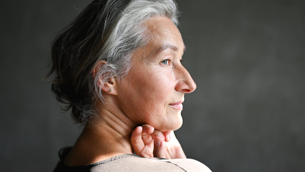 Middle aged woman.