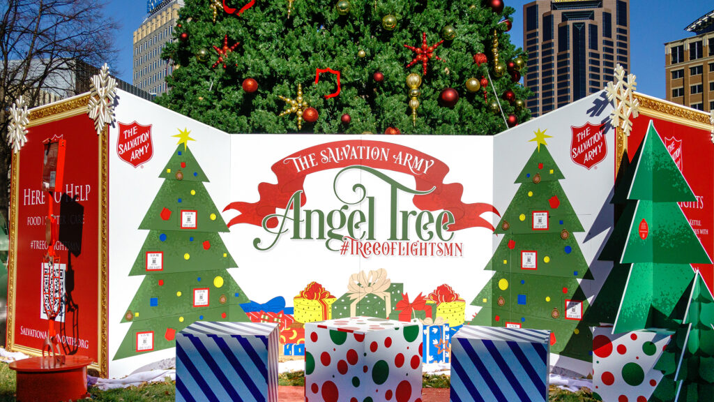 Angel Tree booth.